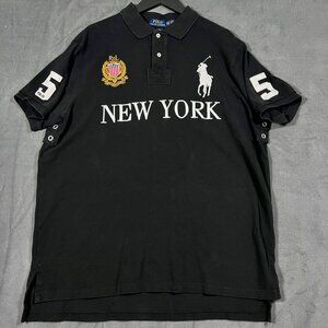 Polo Ralph Lauren T-Shirt New York USA #5 Big Pony Luxury PRL Chief Keef Black